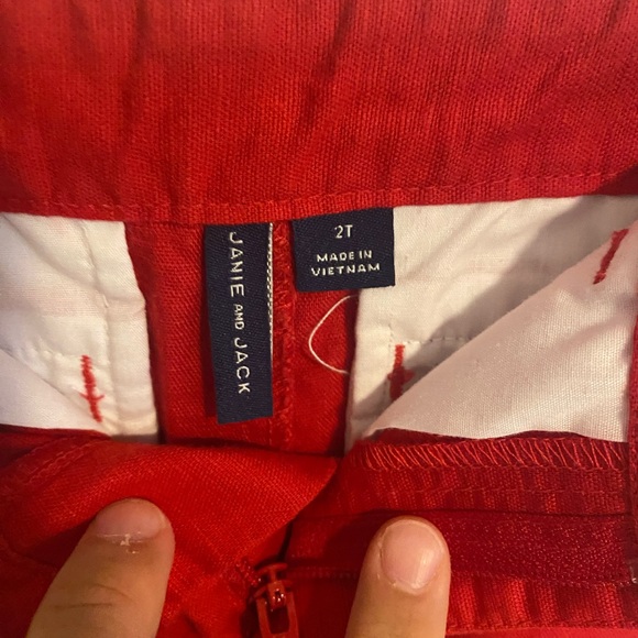 Red Janie and Jack Toddler Shorts (2T) - Picture 4 of 8